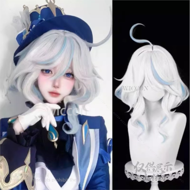 Anime Cosplay Wig Heat Resistant - Anime Game Furina Cosplay Kostuum Hoed