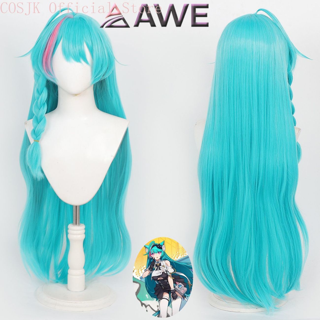 Anime Cosplay Wig Heat Resistant - Neverness to Everness Mint Cosplay figuur