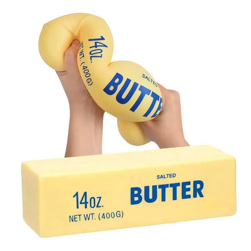 Novelty Gifts - 22cm Grote Boterstaaf Zachte Speelgoedfiguur met