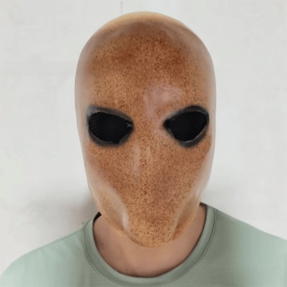 Latex Alien Mask Realistic - Gezichtsloze man Halloween Slenderman-masker Niet-giftig Verkleedkostuum