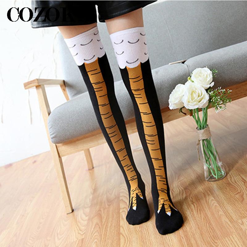 Funny Chicken Leg Socks - Hoge kwaliteit Womens Crazy Funny Chicken