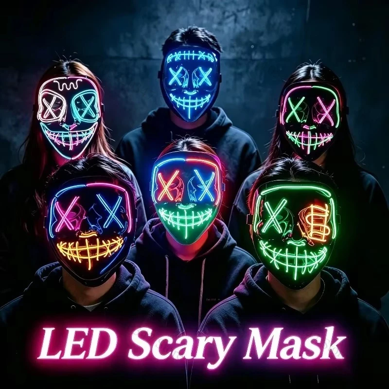 2026 Halloween Party Benodigdh - Led Purge Mask Halloween recensie en prijs