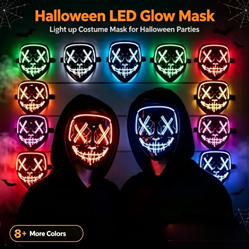 2026 Halloween Party Benodigdh - Led Purge Mask Halloween recensie en prijs