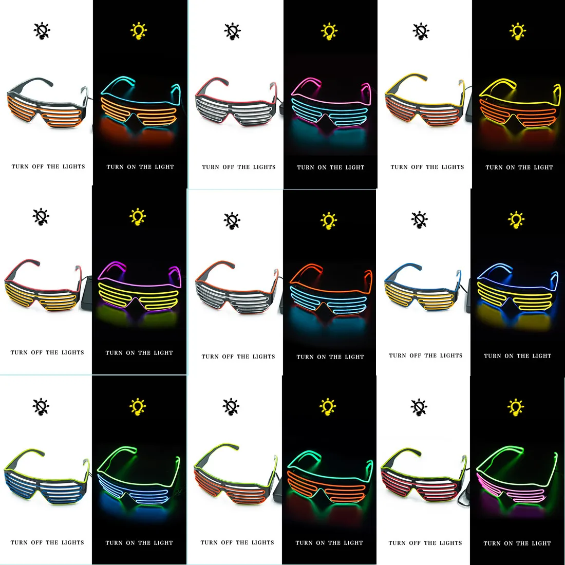LED-gloeiende bril Gafas Licht - Glow In The Dark Party Glasses recensie en prijs