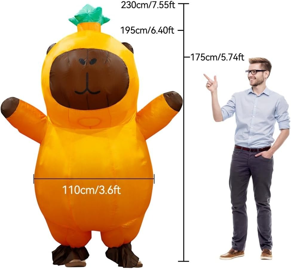 Opblaasbaar capybara-kostuum v - Costumes recensie en prijs