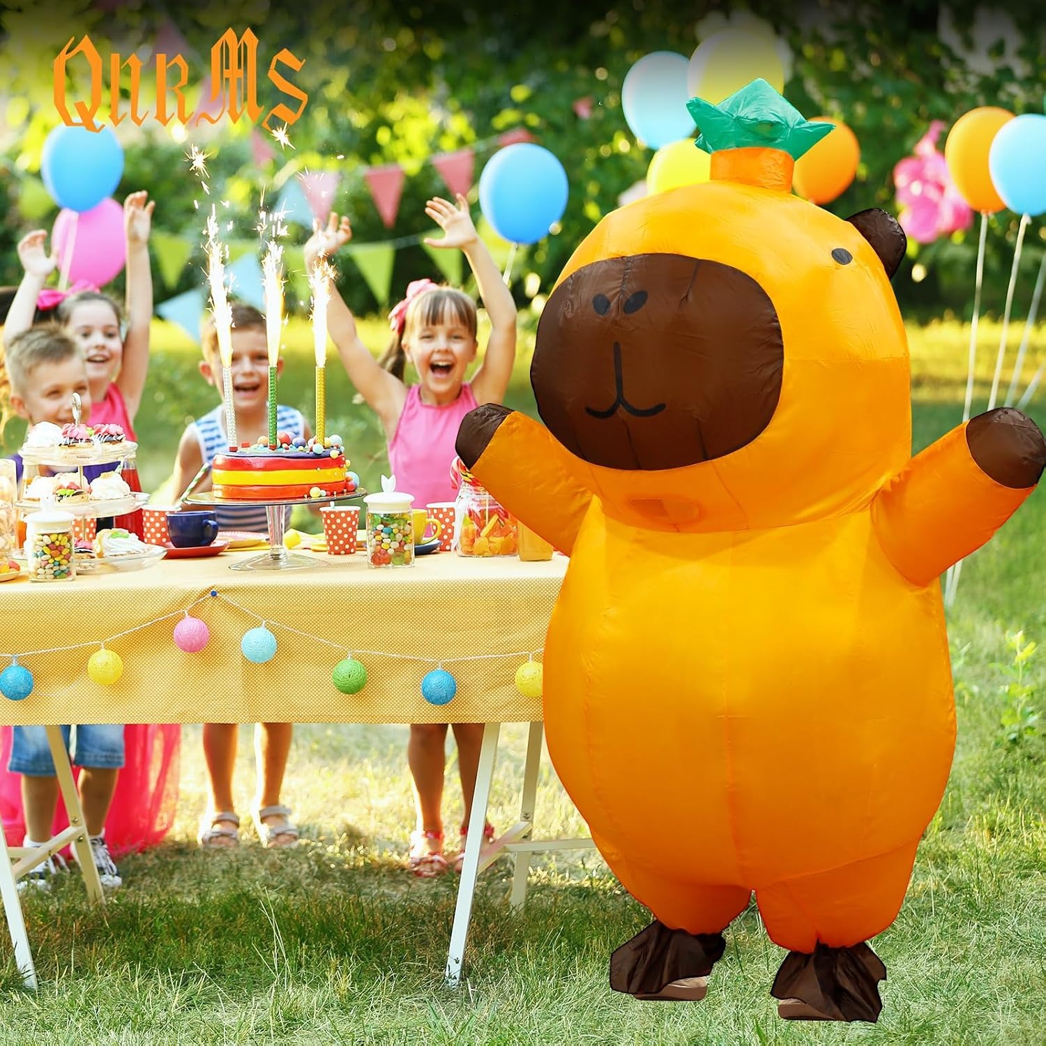 Opblaasbaar capybara-kostuum v - Costumes recensie en prijs