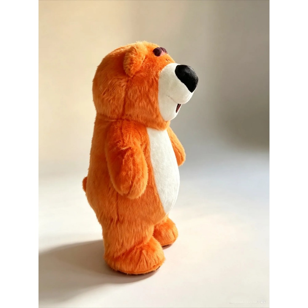 Opblaasbaar oranje berenmascot - Costumes recensie en prijs