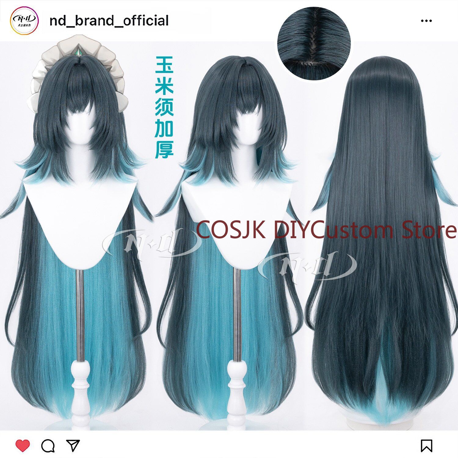 110 cm Anime Danica Genshin Im - Anime Cosplay Wig Heat Resistant recensie en prijs