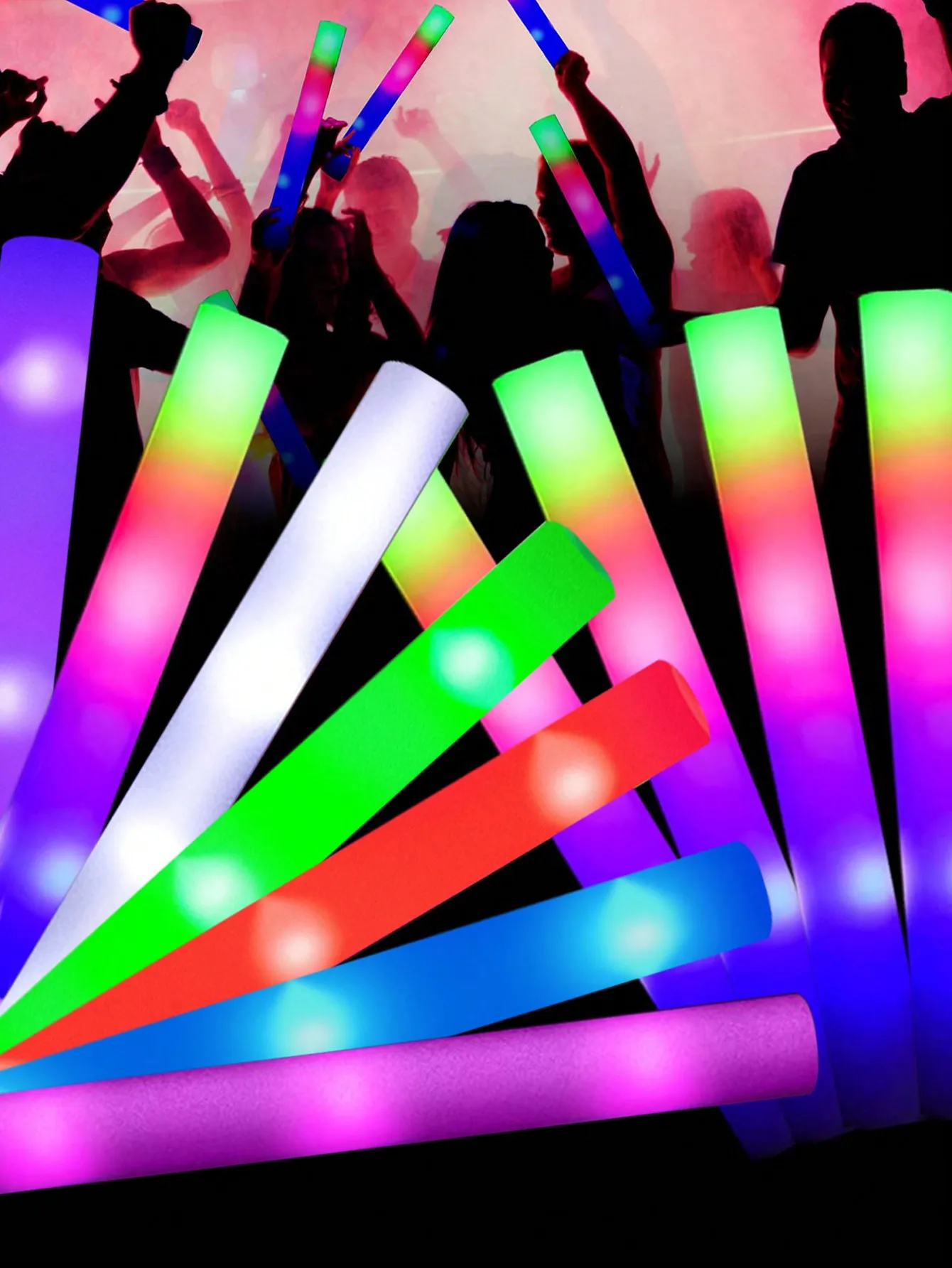20/30 stuks LED Foam Glow Stic - Flashing Led Foam Sticks Party recensie en prijs
