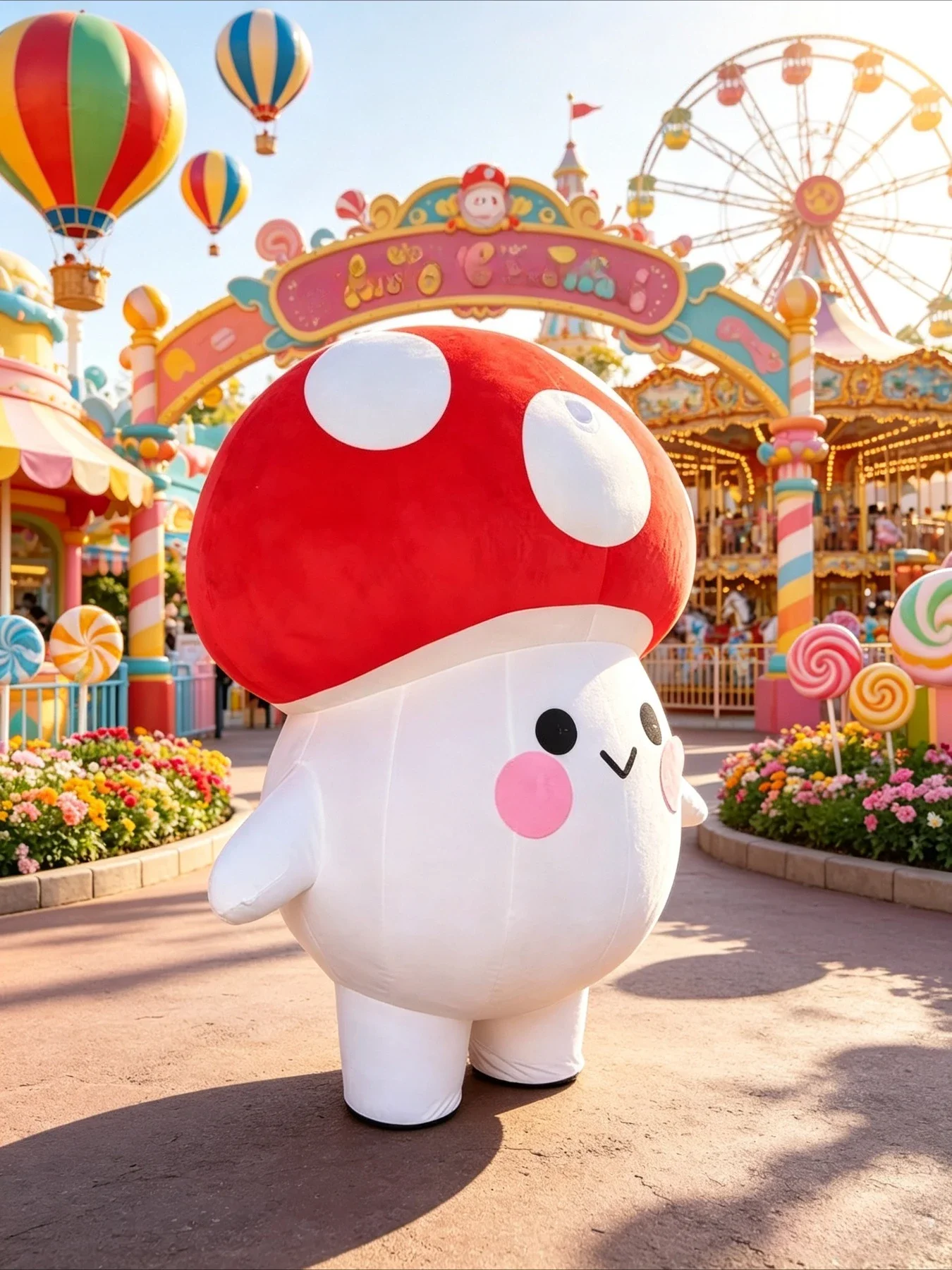 Schattig paddenstoel opblaasba - Costumes recensie en prijs