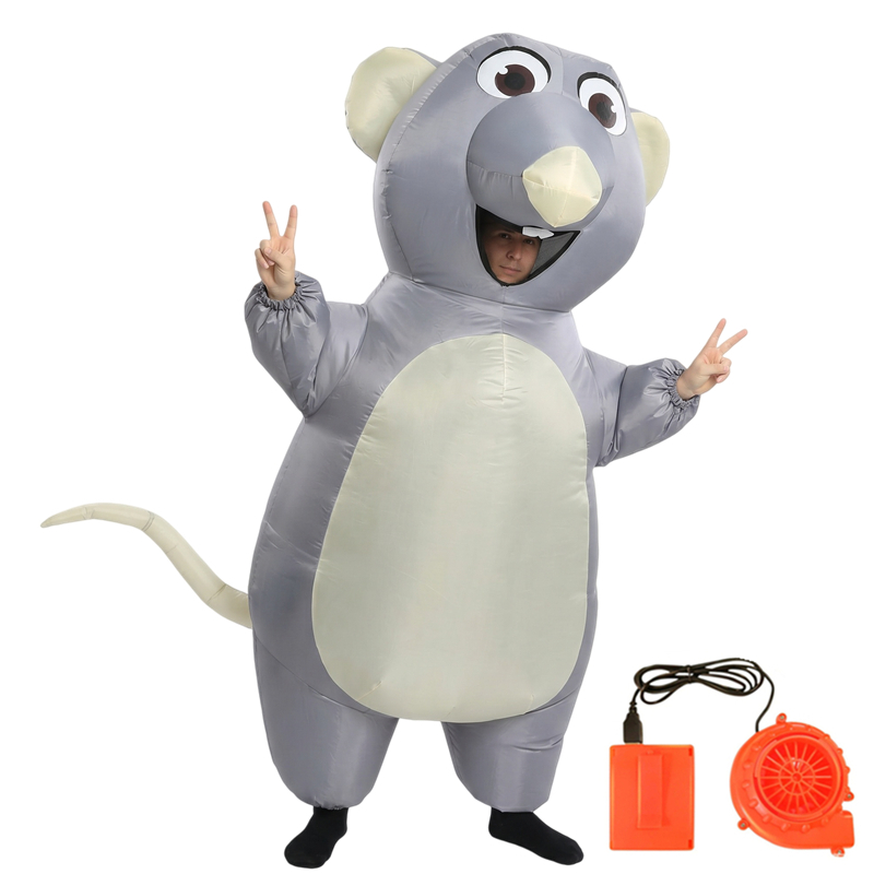 Opblaasbaar cartoonmuiskostuum - Costumes recensie en prijs