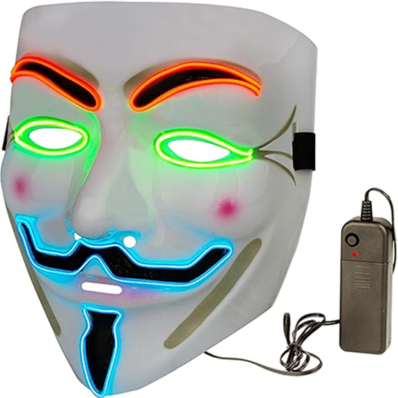Vendetta LED-masker Filmthema  - Led Purge Mask Halloween recensie en prijs