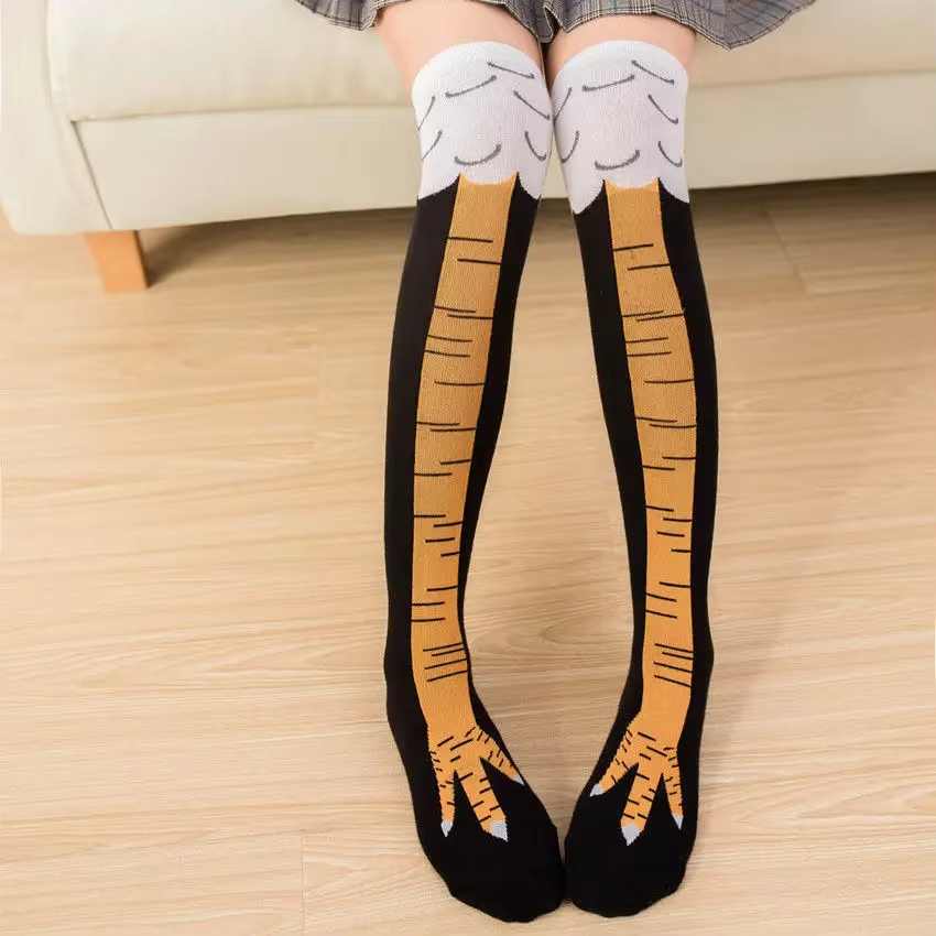 1/2/5 Paar Dames Kniekousen Tr - Funny Chicken Leg Socks recensie en prijs
