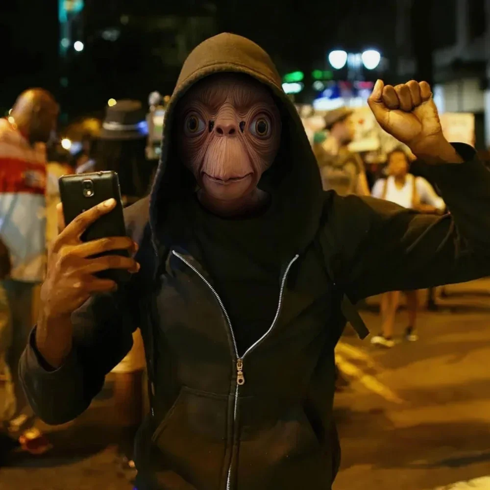 Het buitenaardse cosplay, grie - Latex Alien Mask Realistic recensie en prijs