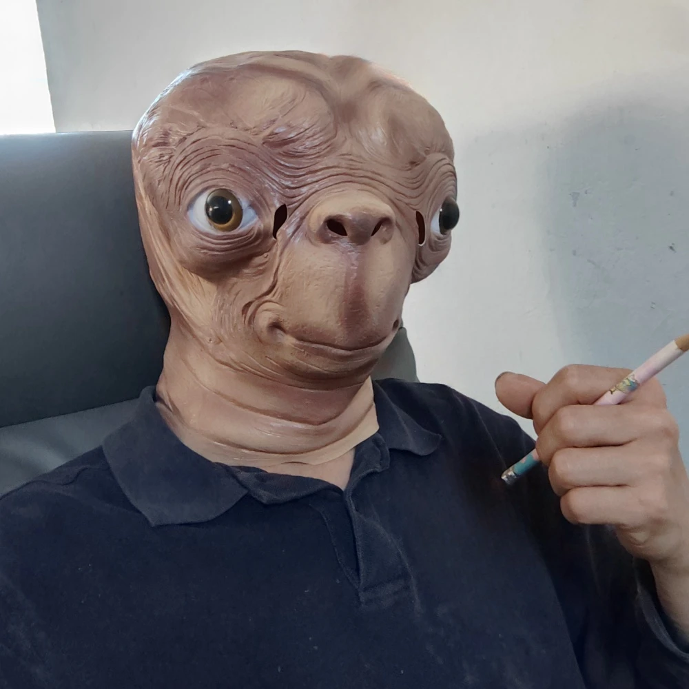 Het buitenaardse cosplay, grie - Latex Alien Mask Realistic recensie en prijs