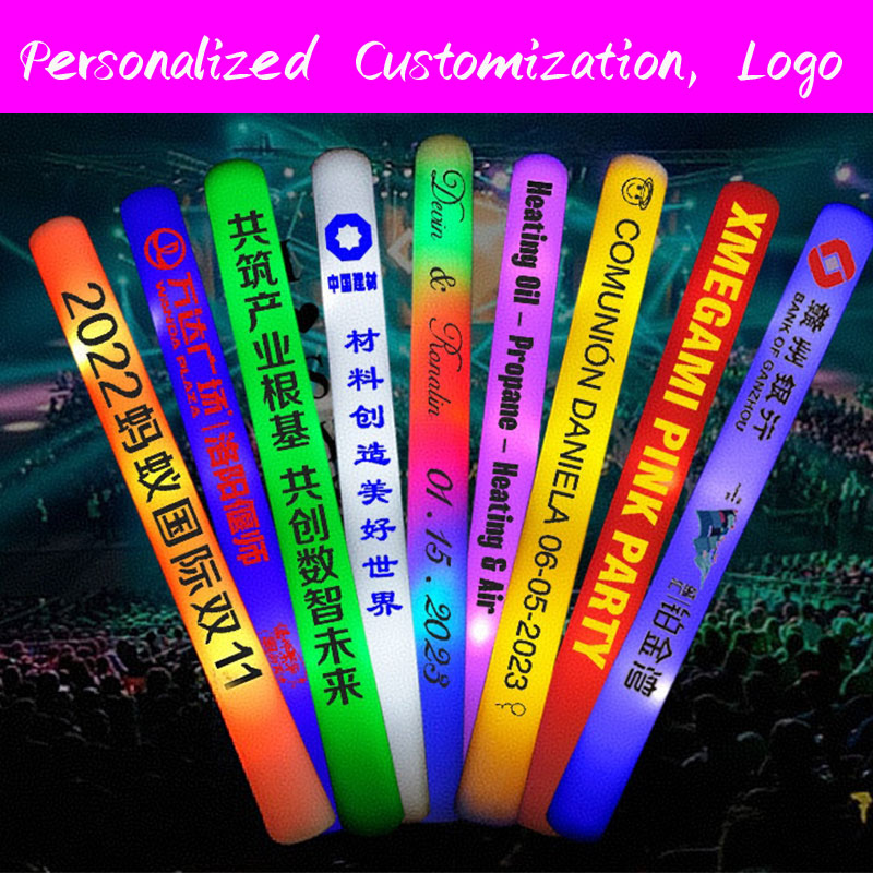 30 LED lichtgevende schuimstic - Flashing Led Foam Sticks Party recensie en prijs