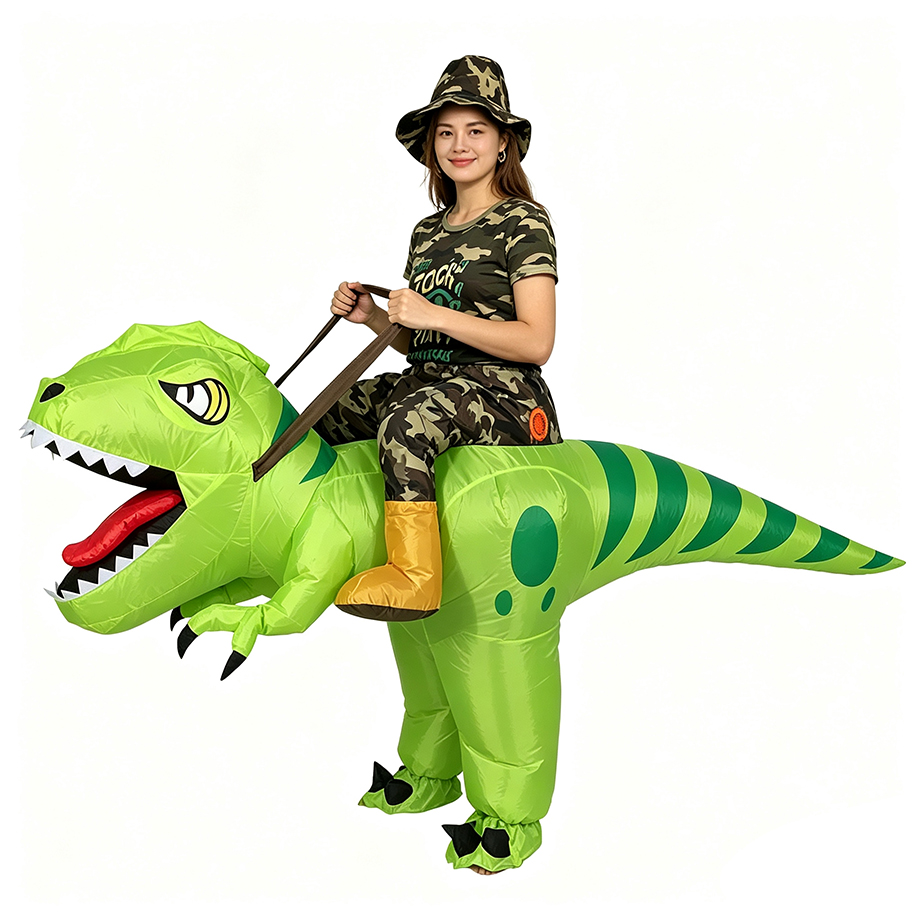 Opblaasbaar T-Rex Dinosaurus K - Inflatable Dinosaur Costume Adult recensie en prijs