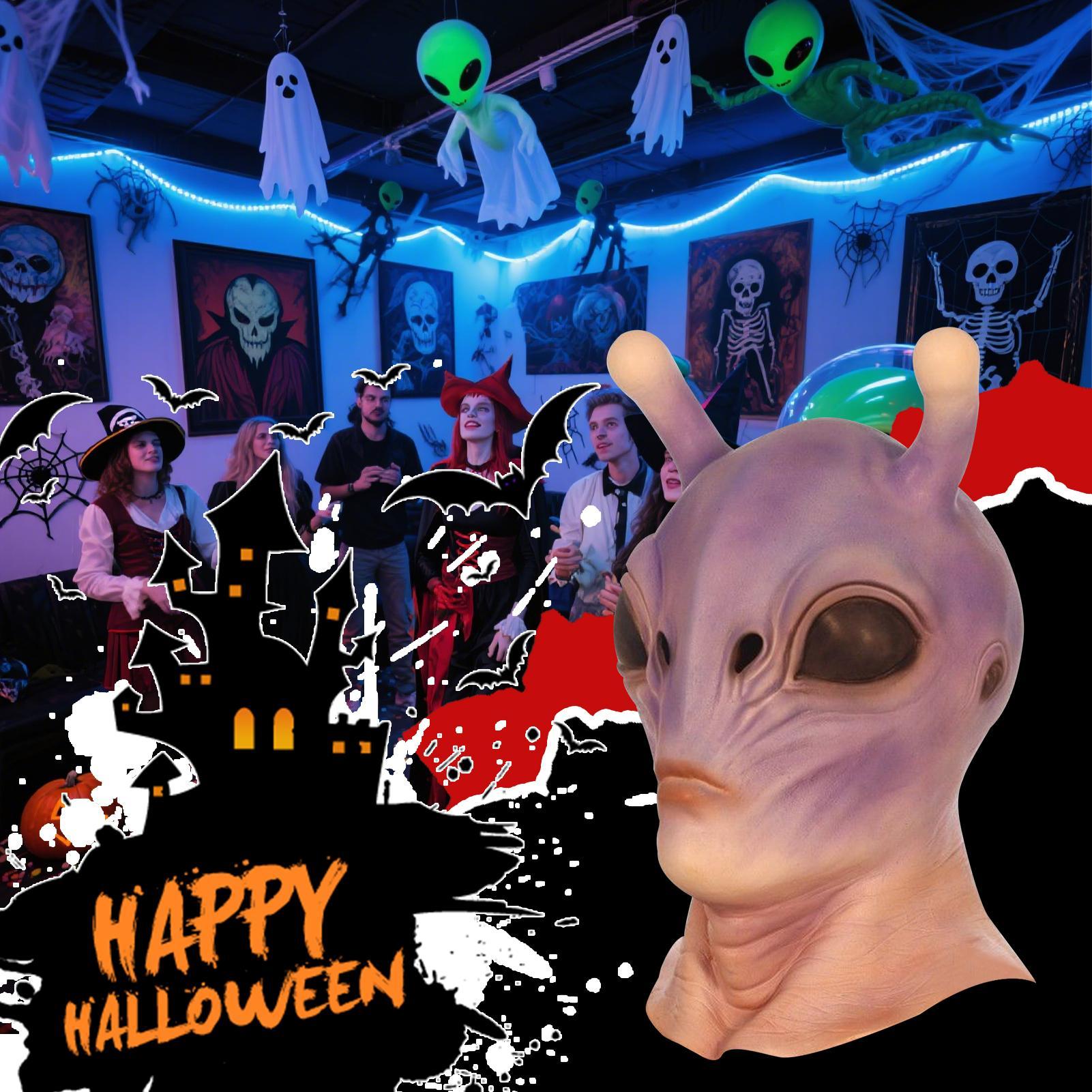 Volledige Hoofd Realistische H - Latex Alien Mask Realistic recensie en prijs