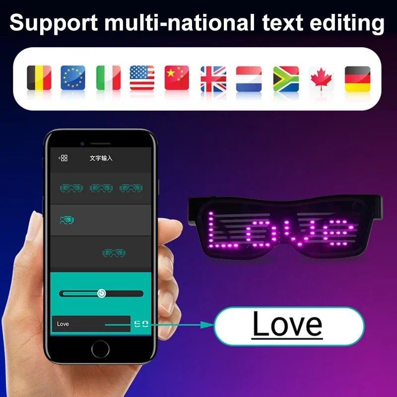 Meertalige LED-bril Bluetooth  - Glow In The Dark Party Glasses recensie en prijs